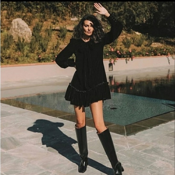 The Vampire’s Wife x H&M Mini Mystery Dress Black Velvet Women’s Size Small Rare - Picture 1 of 16